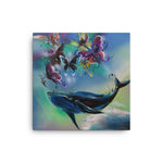 Benny Halldin Whale and Butterflies Canvas Art on David Krug Online Store