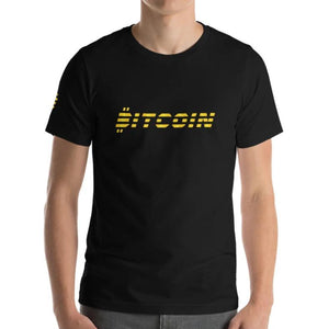 Golden Bitcoin T-shirt on David Krug Online Store