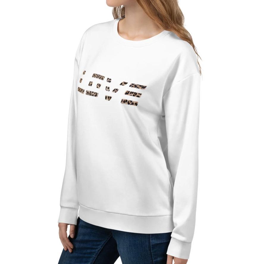 Cute Nurse Life Sweatshirt For Women - Leopard & Heart Print, Comfy Crewneck Pullover | Perfect Nurse Gift Idea