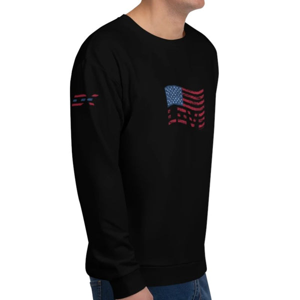 Stripes Flag & Krug David – Love Sweatshirt Stars