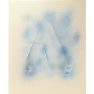 Subtle Blue Exclamation - Original Painting - Krug on David Krug Online Store